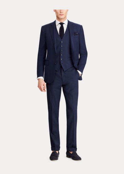 Chaleco Ralph Lauren Hombre Azul Marino - Wool Serge - OZUWQ2481